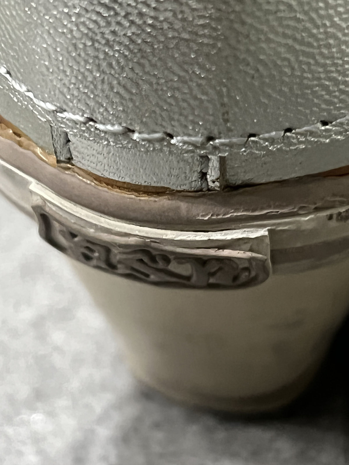 ASH Silver Leather Buckle Wedge Sneakers EU37