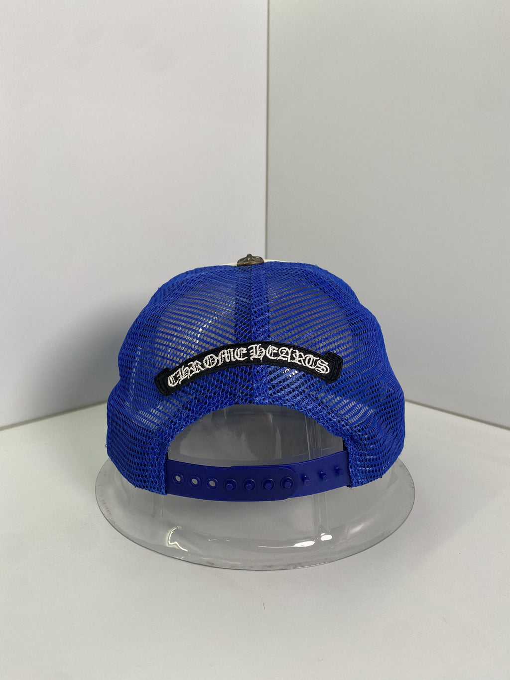 Chrome Hearts Blue Multi Color Cross Trucker Hat
