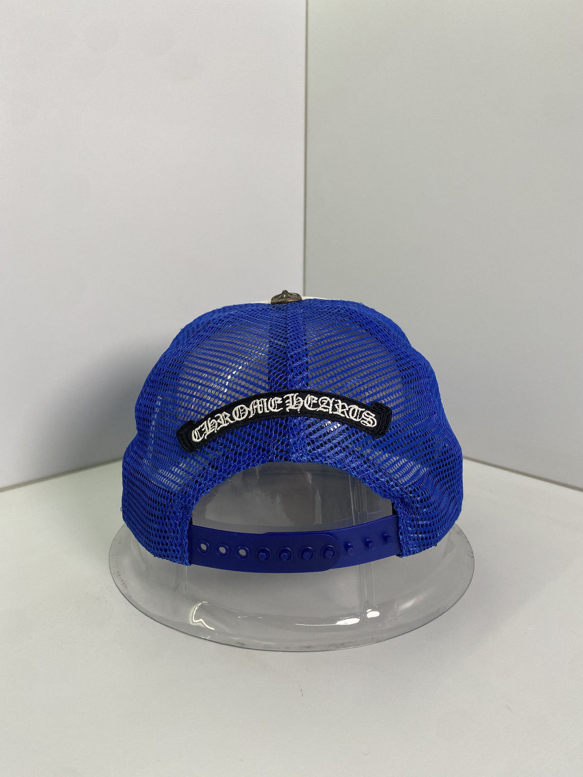 Chrome Hearts Blue Multi Color Cross Trucker Hat
