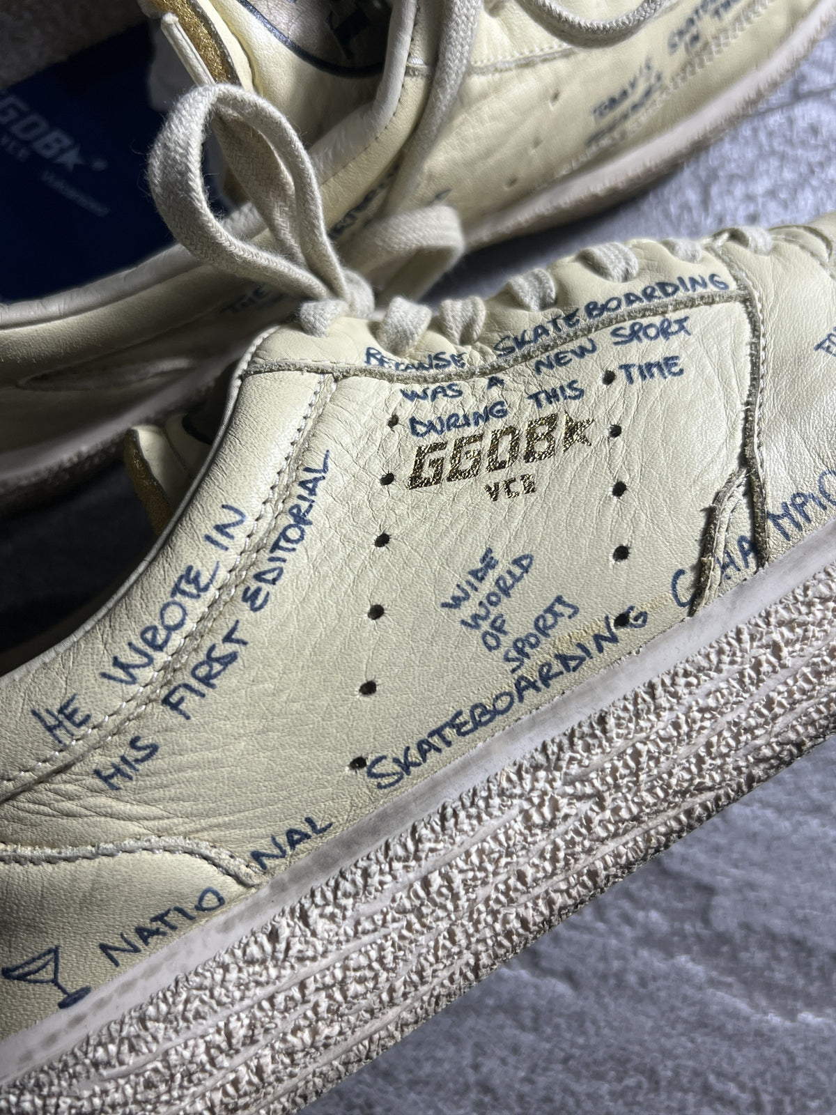Golden Goose VCE Scribble Handwritten Leather Sneakers EU39