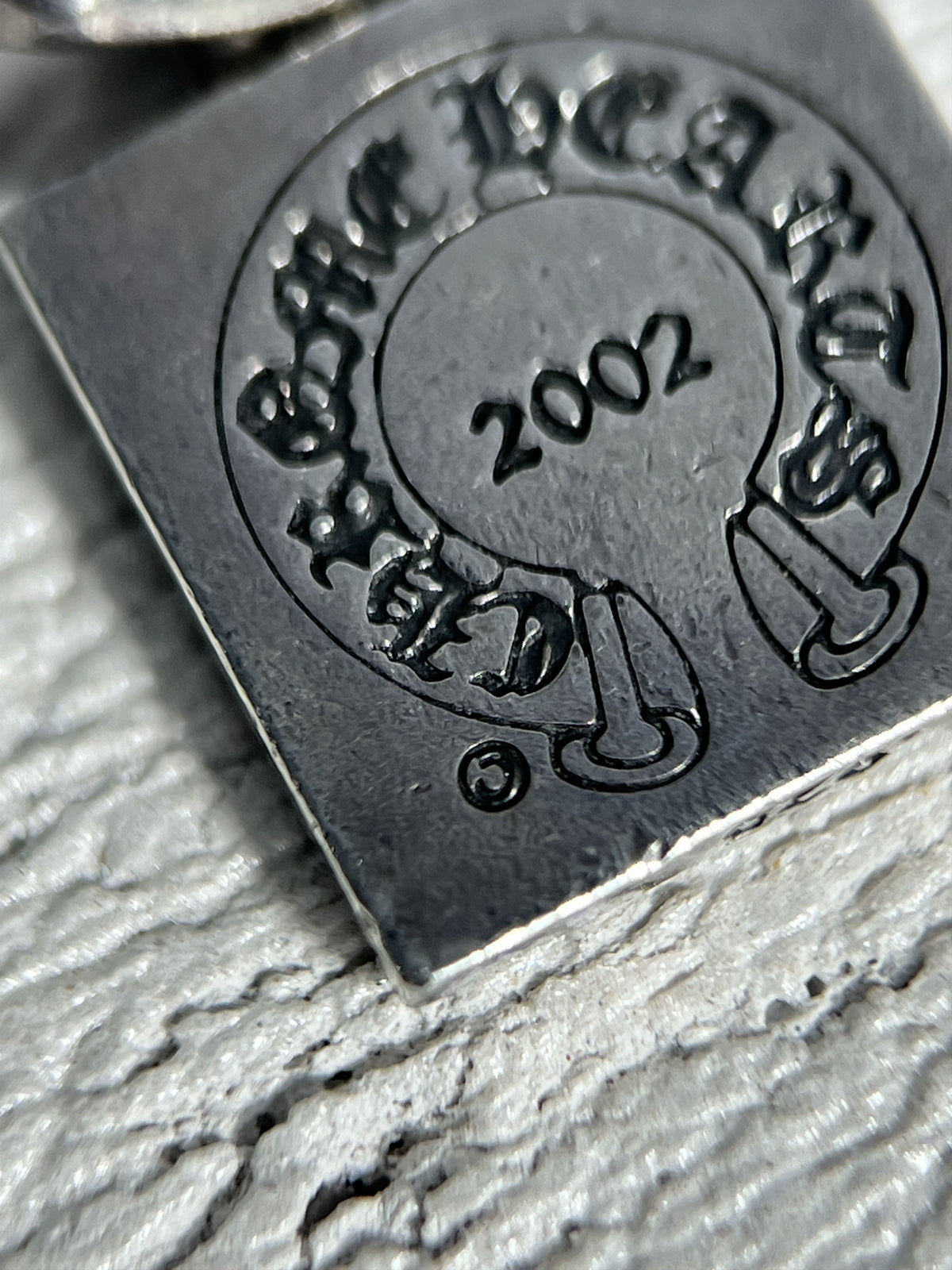 Chrome Hearts Square Cross Pendant 2002 .925 Silver