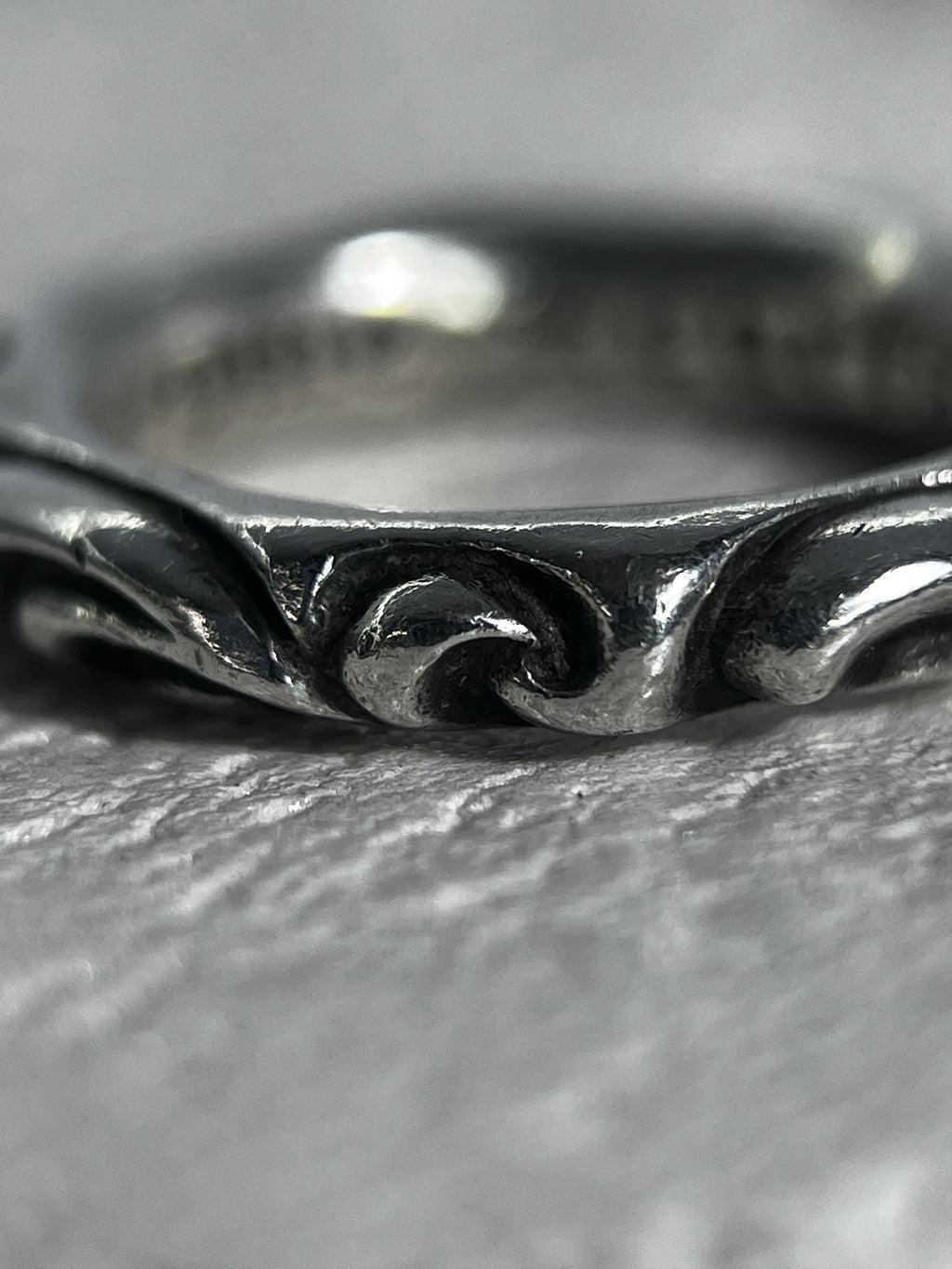 Chrome Hearts Scroll Band Ring Silver US6.5 JP13