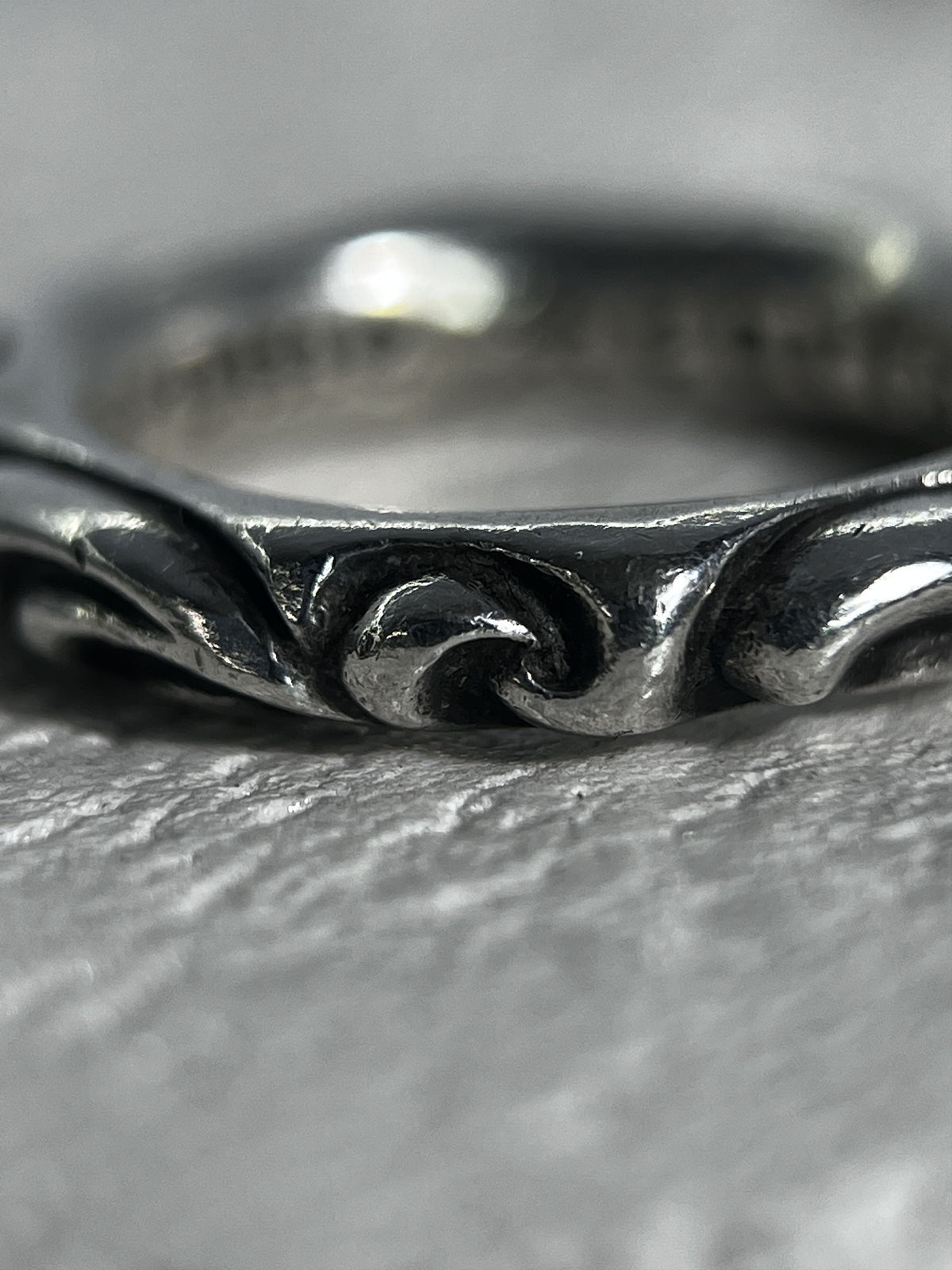 Chrome Hearts Scroll Band Ring Silver US6.5 JP13