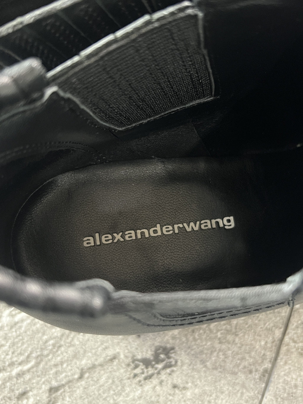 Alexander Wang Black Leather Chelsea Boots EU38