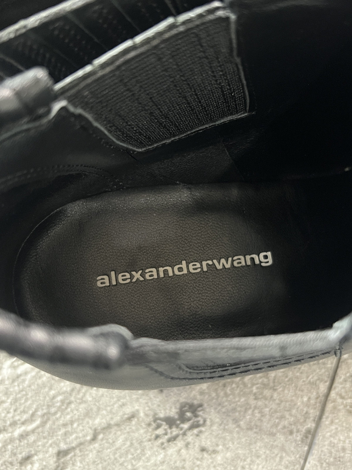 Alexander Wang Black Leather Chelsea Boots EU38