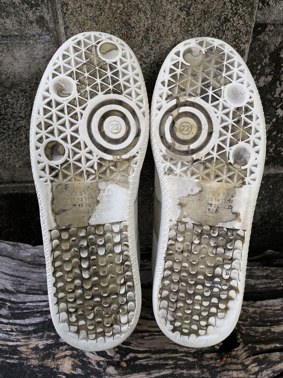 Maison Margiela Replica GAT White Leather Sneakers 39.5