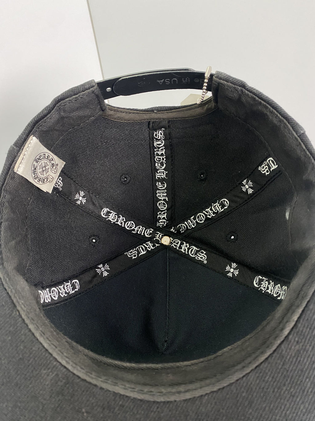 Chrome Hearts Cemetery Cross Black Fitted Cap