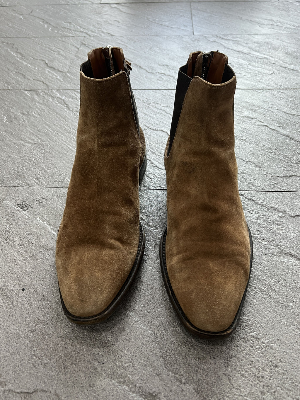Givenchy Suede Chelsea Boots Brown 43
