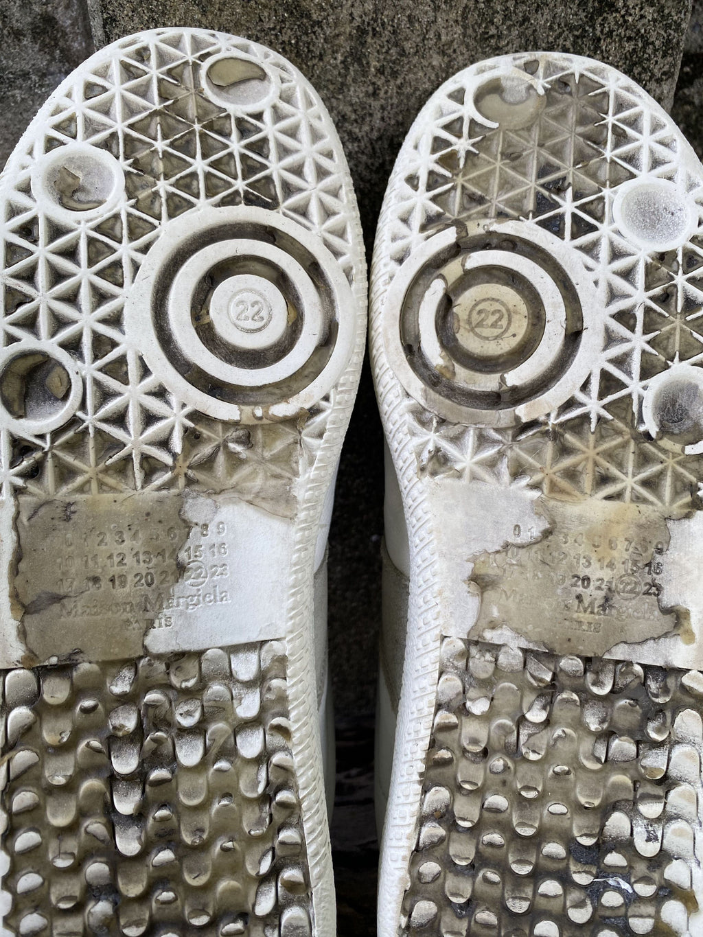 Maison Margiela Replica GAT White Leather Sneakers 39.5