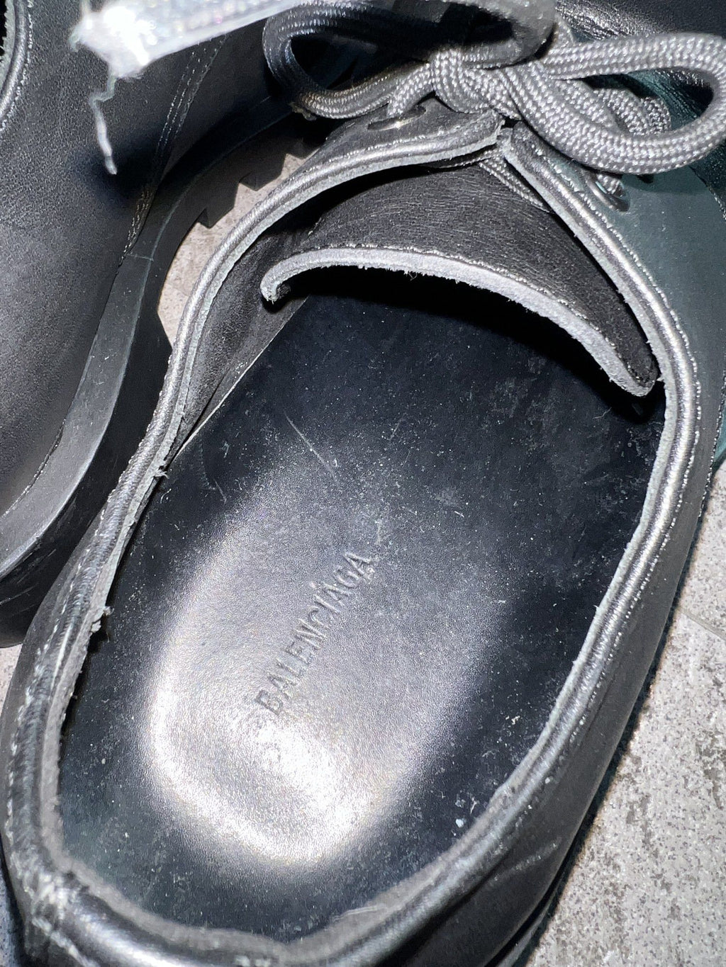 Balenciaga Chunky Lug Sole Derby Black EU 39