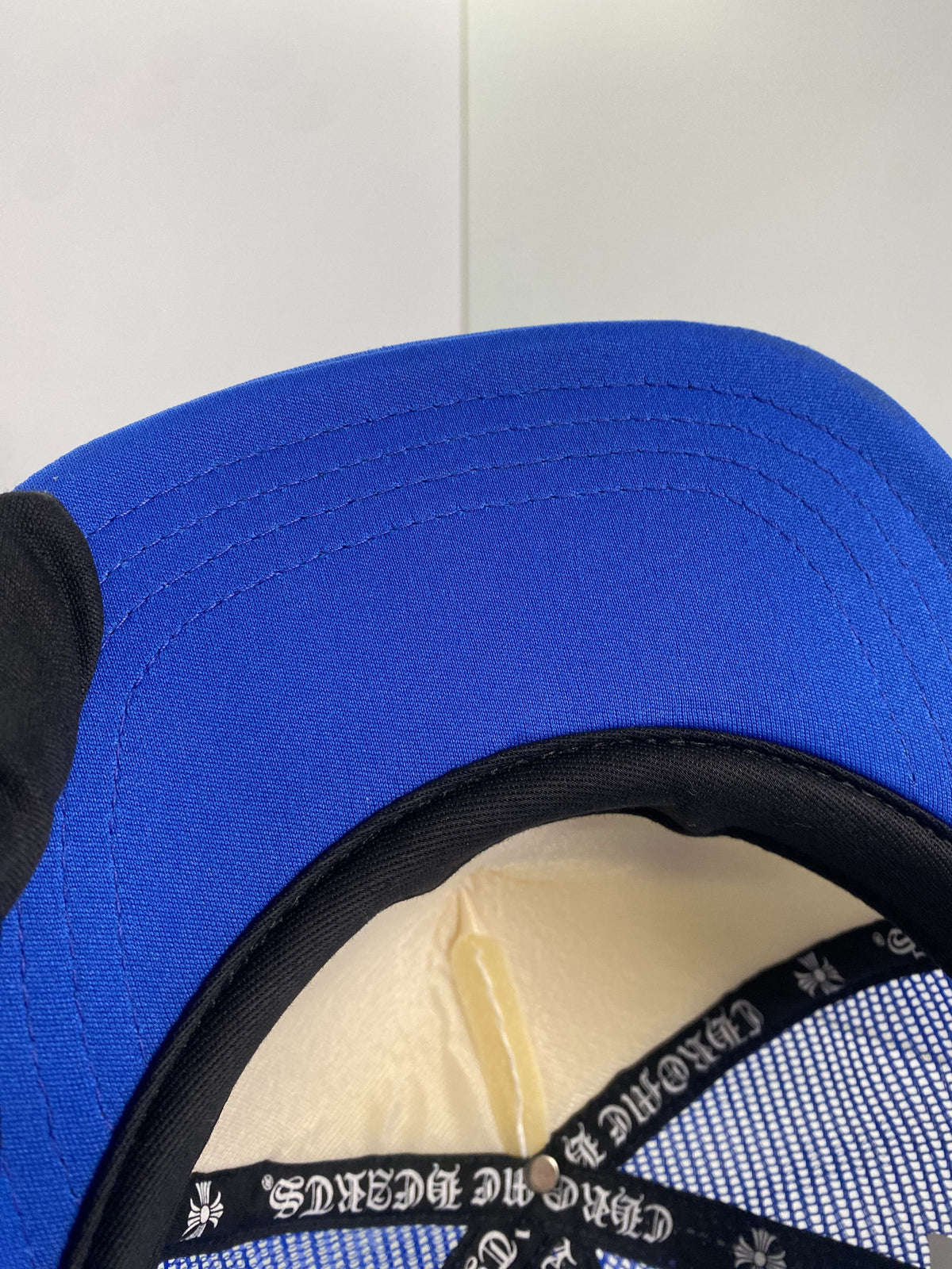 Chrome Hearts Blue Multi Color Cross Trucker Hat