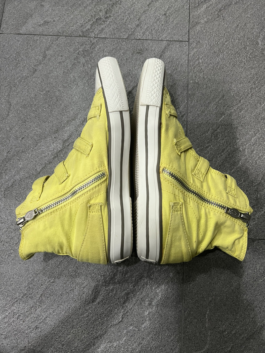 ASH Virgin Bis Multi Buckle High Top Sneakers Yellow EU38