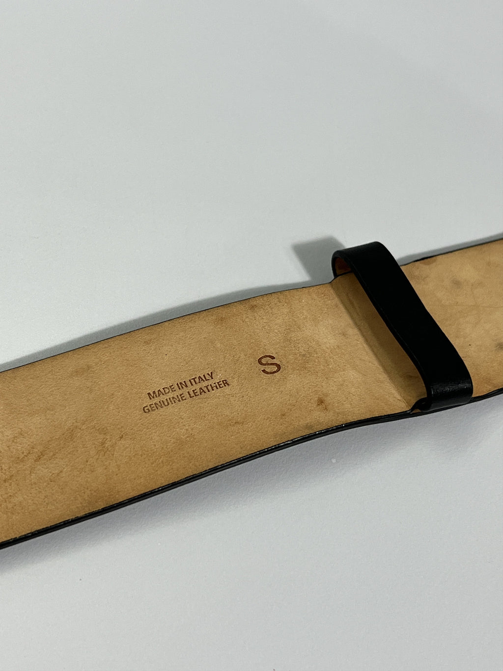 Maison Margiela Stitch Leather Belt Black Size S (27-31'')
