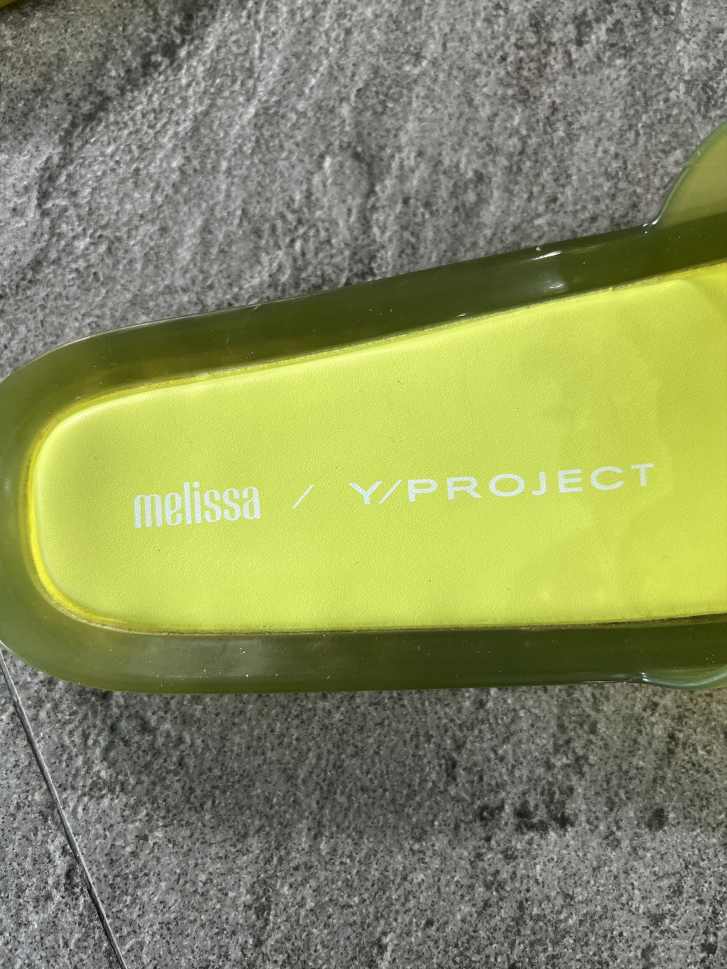 Melissa Y/Project Orchid Jelly Slides Yellow EU38