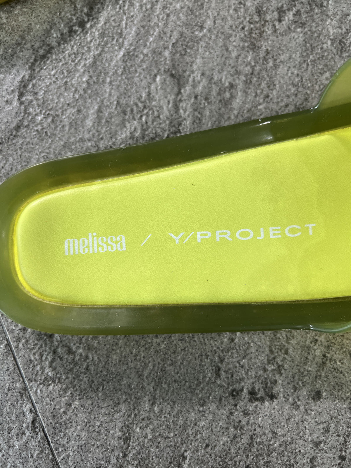 Melissa Y/Project Orchid Jelly Slides Yellow EU38