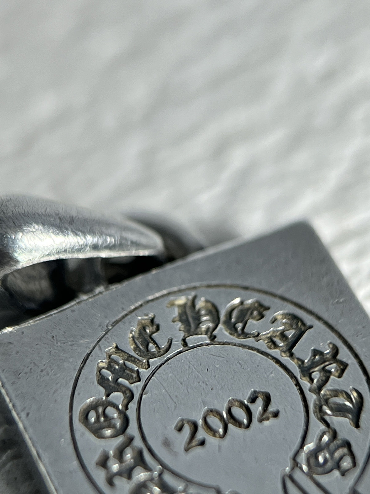 Chrome Hearts CH Square Pendant 2002 .925 Silver