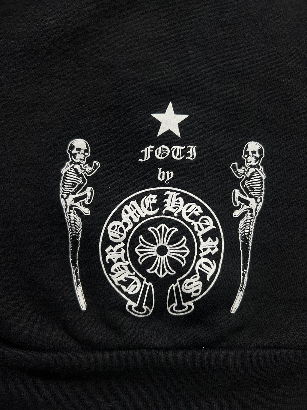 Chrome Hearts Foti Zip Hoodie Skull Wings Black L