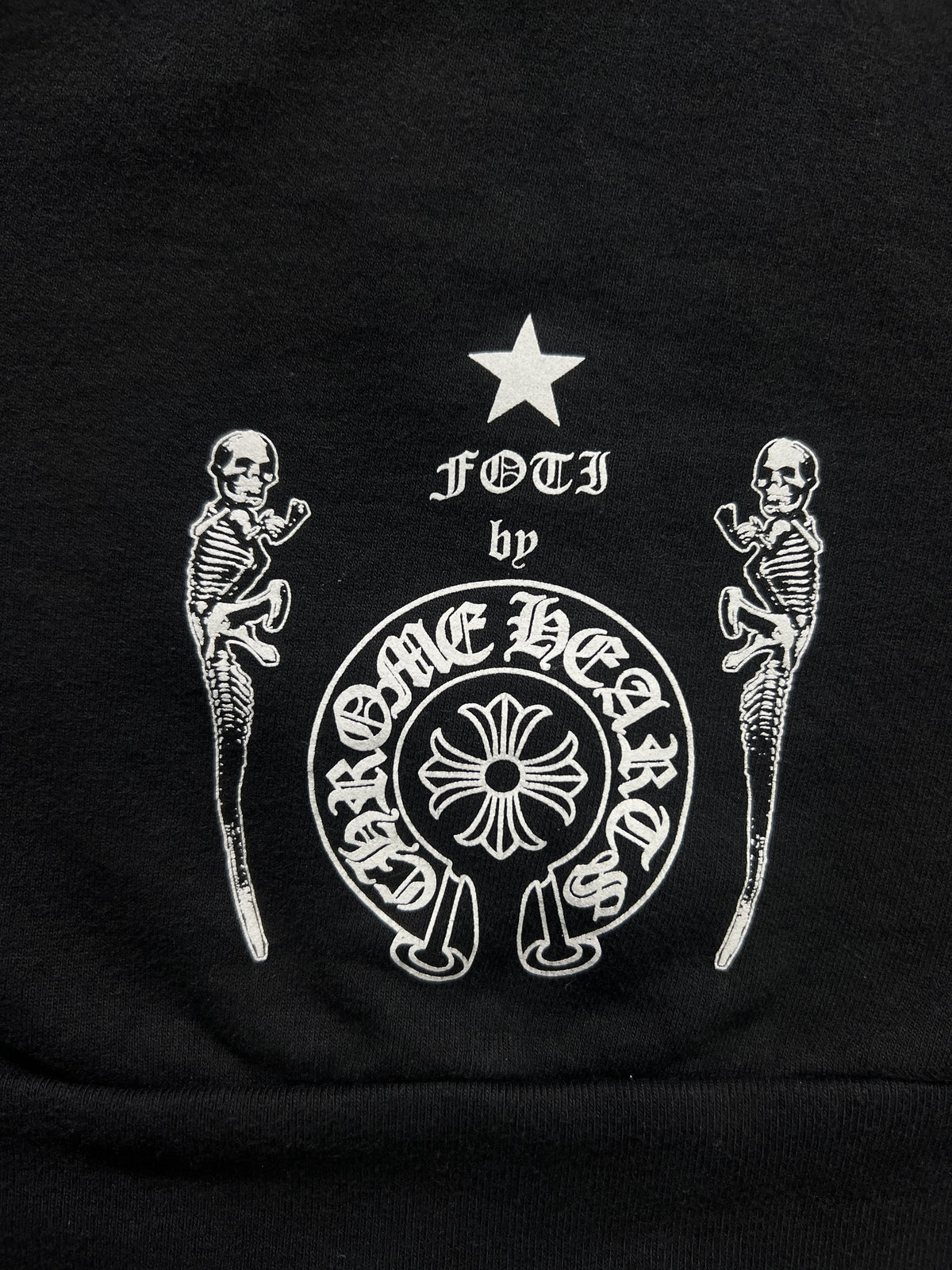 Chrome Hearts Foti Zip Hoodie Skull Wings Black L