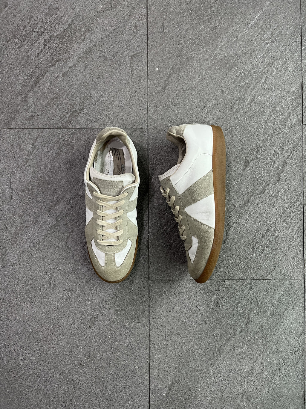 Maison Margiela Replica White Gum Sneakers 41.5