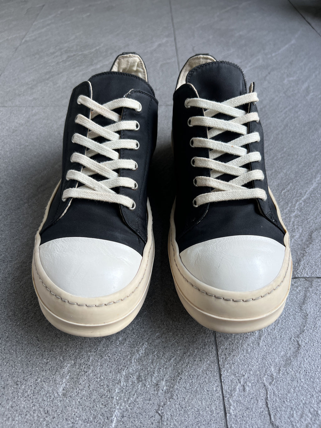 Rick Owens DRKSHDW Nylon Ramones Low Sneakers EU41.5