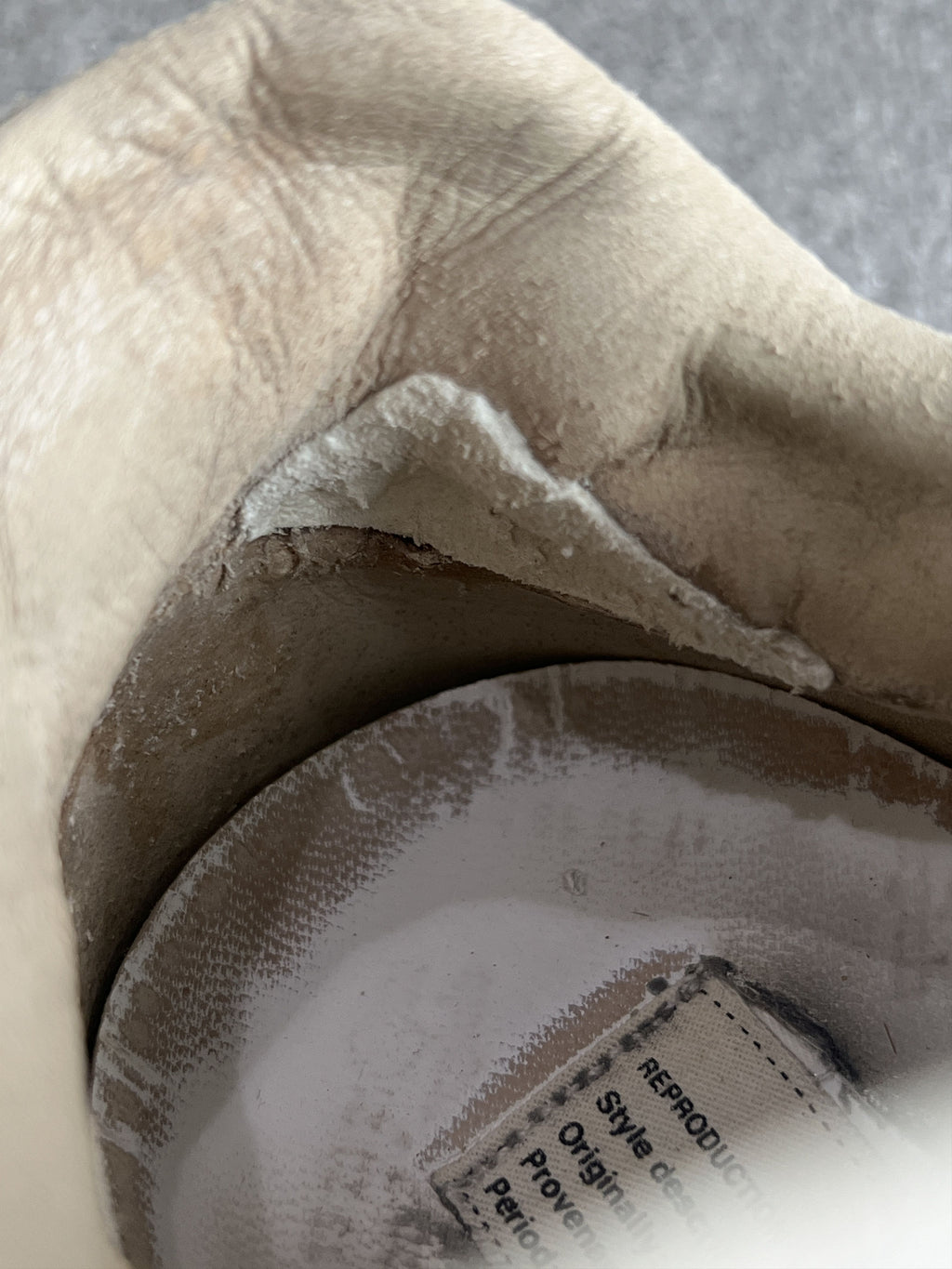 Maison Margiela Replica GAT White Suede Sneakers 40.5