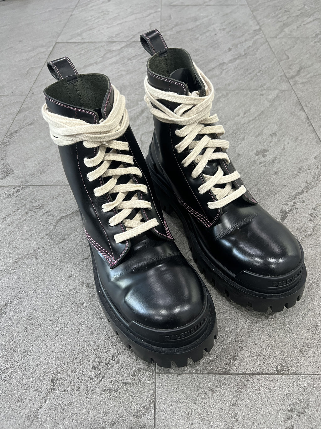 Balenciaga Strike Lace Up Boots EU39