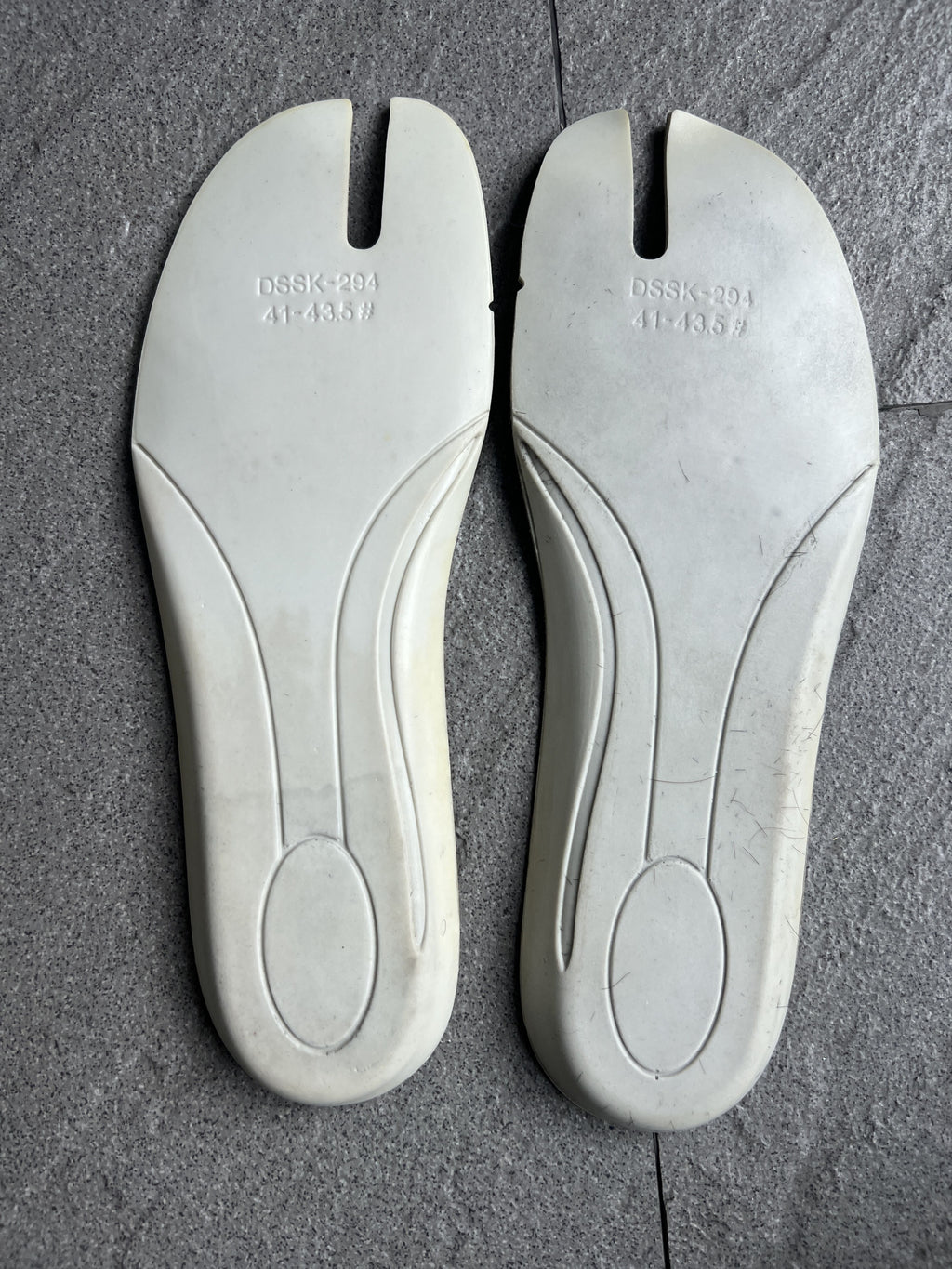 Maison Margiela Painted White Tabi Canvas Sneakers 41
