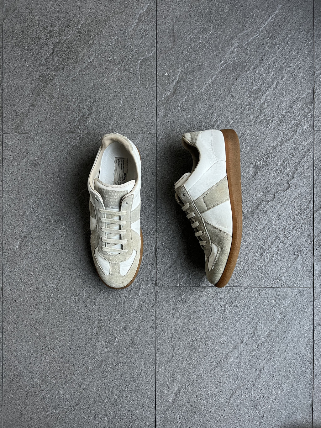 Maison Margiela Replica GAT White Grey Sneakers 41
