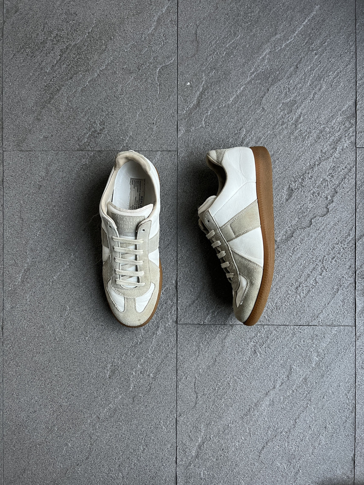 Maison Margiela Replica GAT White Grey Sneakers 41