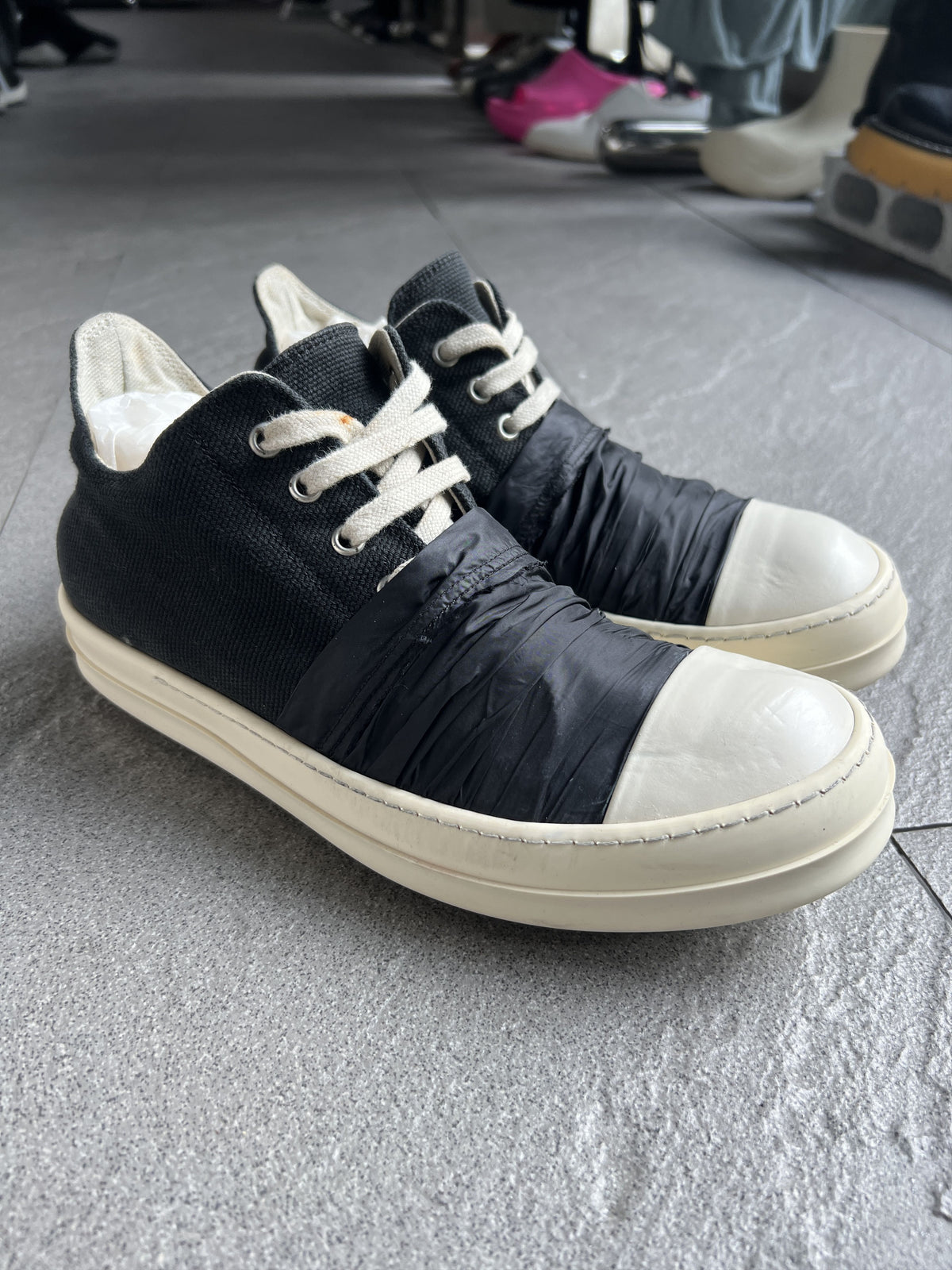 Rick Owens DRKSHDW Taped Ramones Low Sneakers EU40