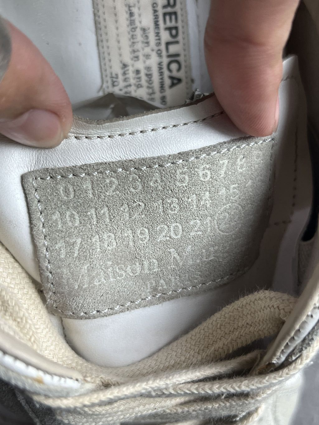 Maison Margiela Replica Leather Suede GAT Sneakers 41