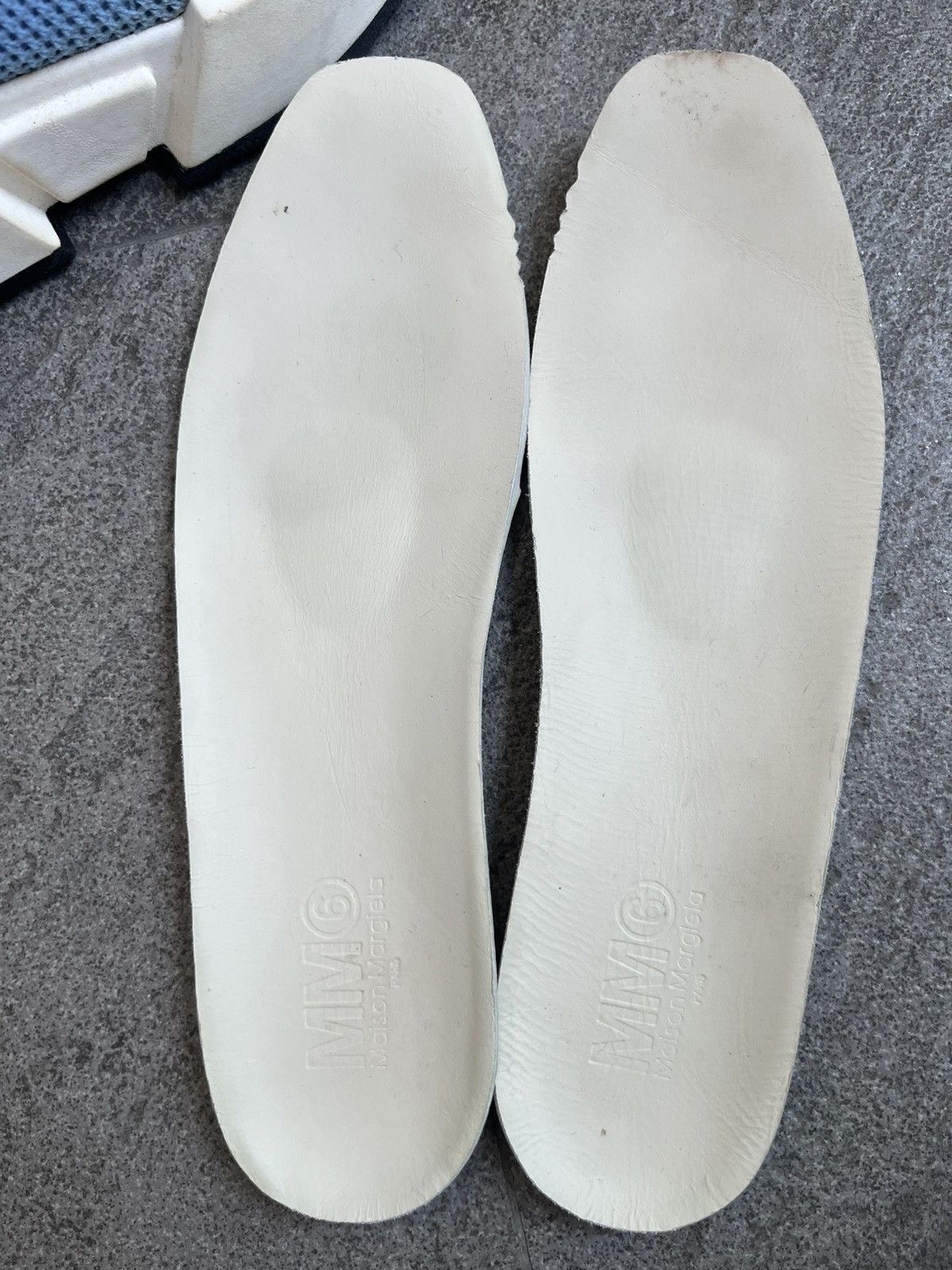 MM6 Maison Margiela Blue Knit Sock Logo High Top EU39