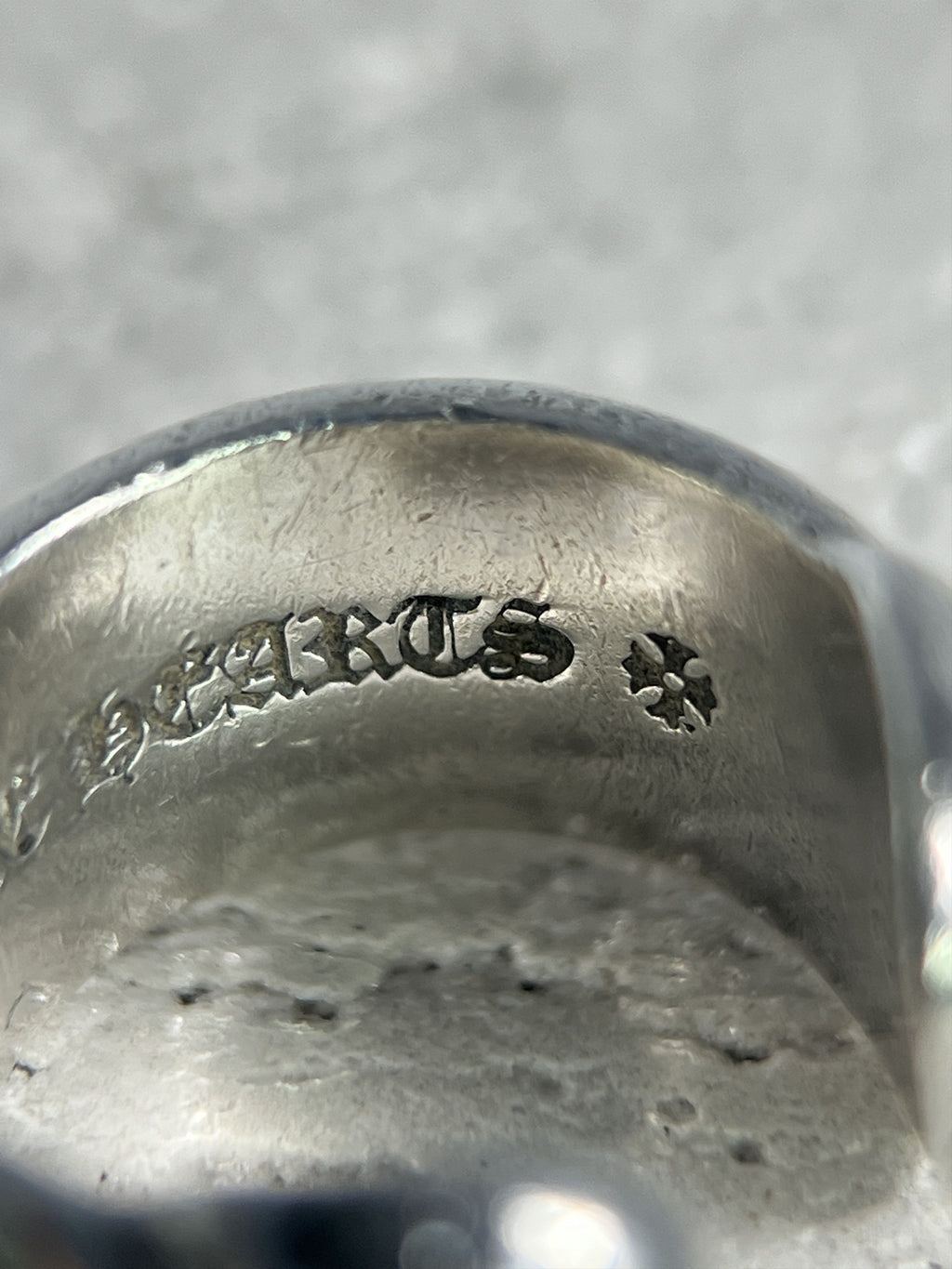 Chrome Hearts Scroll Band Ring .925 Silver Size US3 / MM44