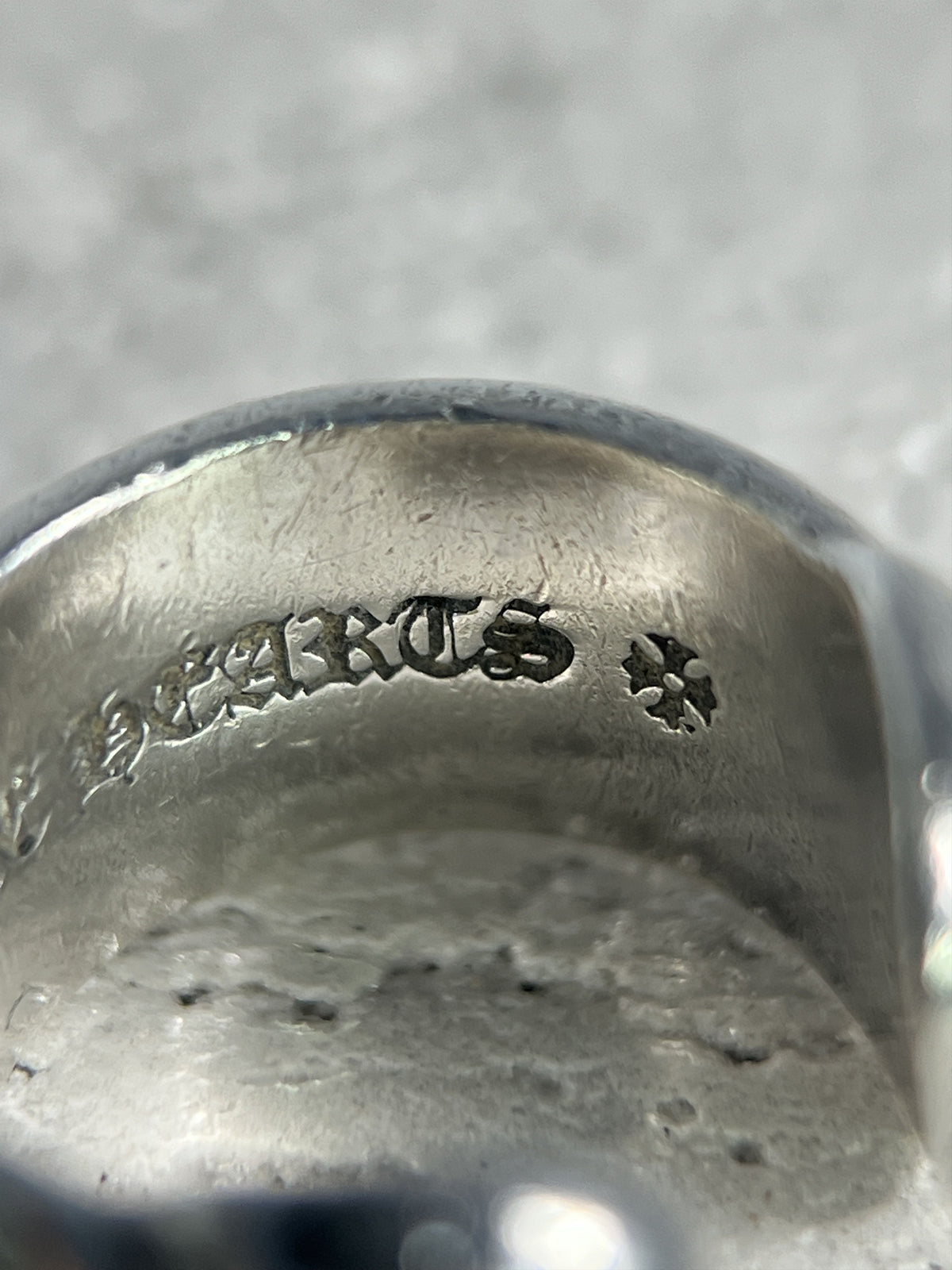 Chrome Hearts Scroll Band Ring .925 Silver Size US3 / MM44