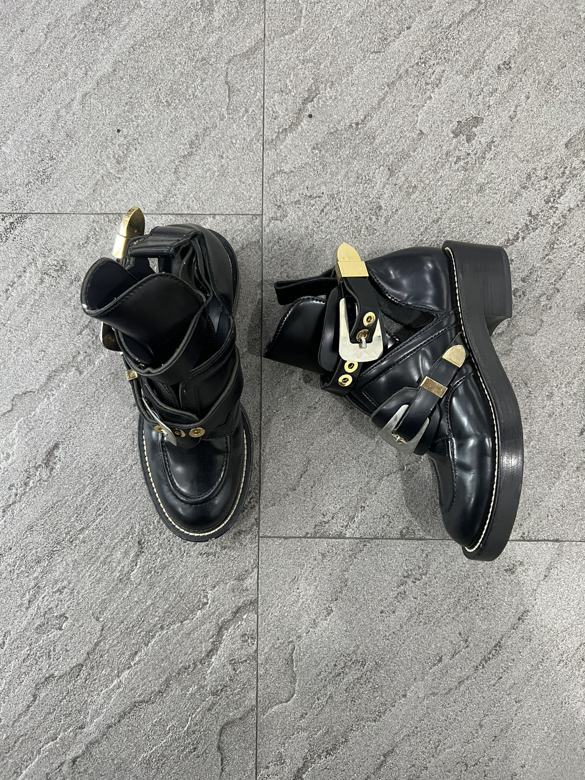 Balenciaga Ceinture Buckle Boots 37.5