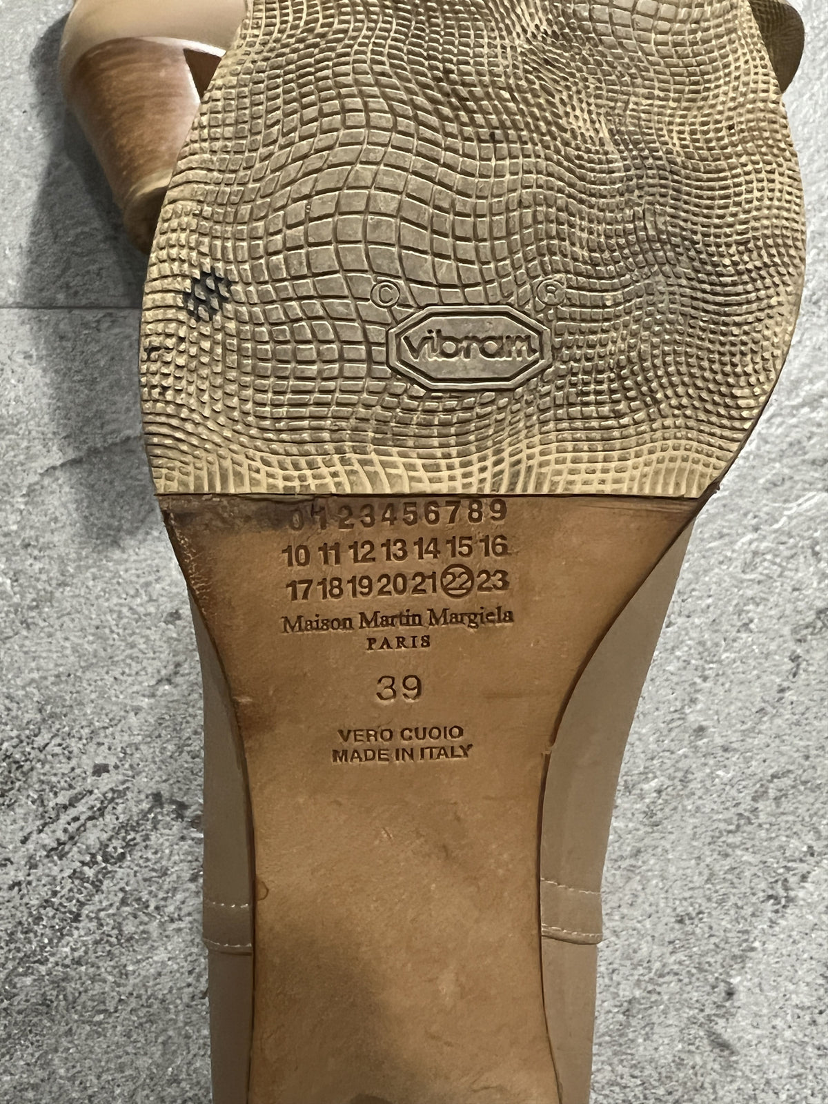 Maison Martin Margiela Camel Leather Ankle Boots EU39