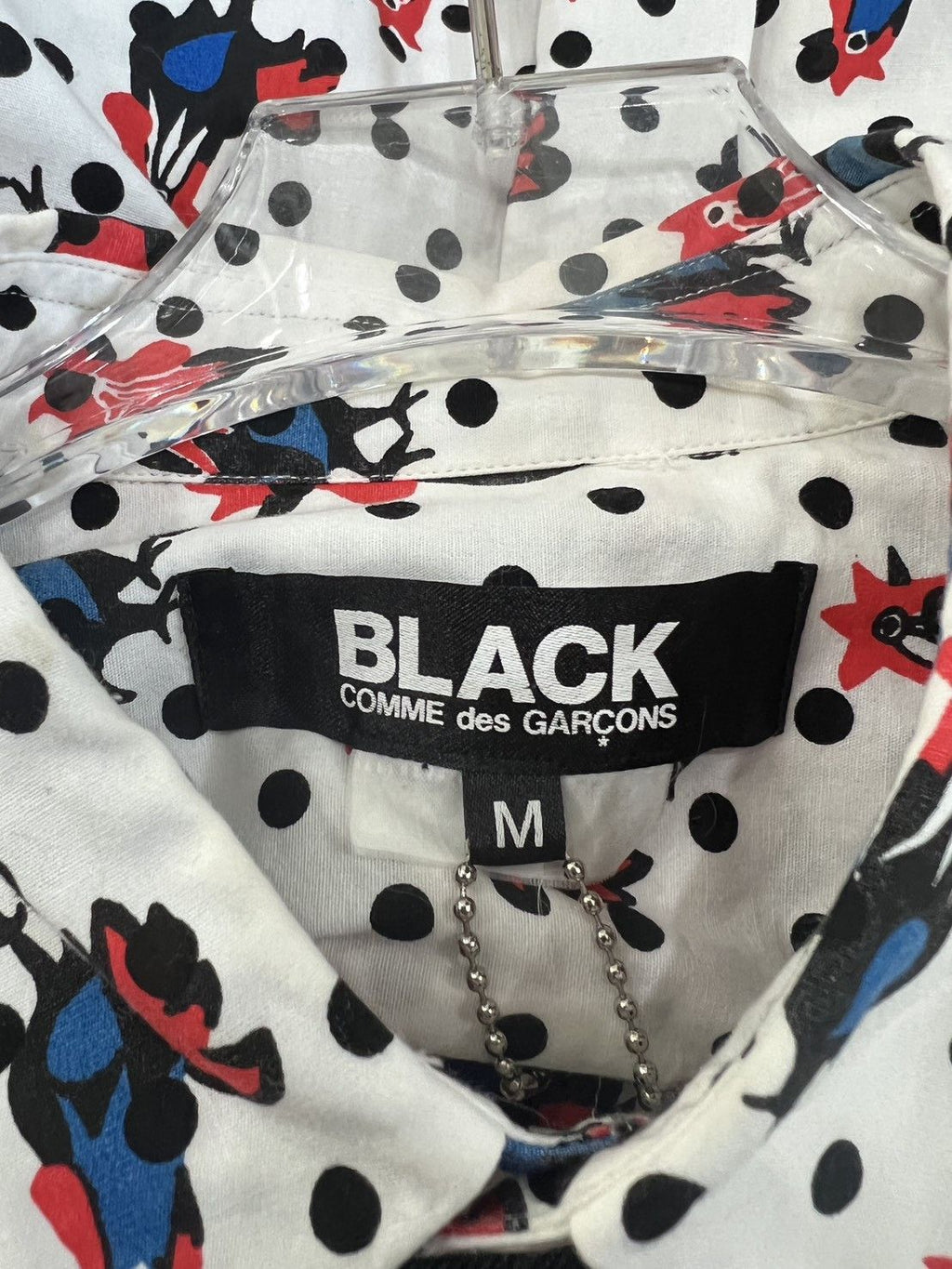 Comme des Garçons Black Chicken Printed Dot Shirt