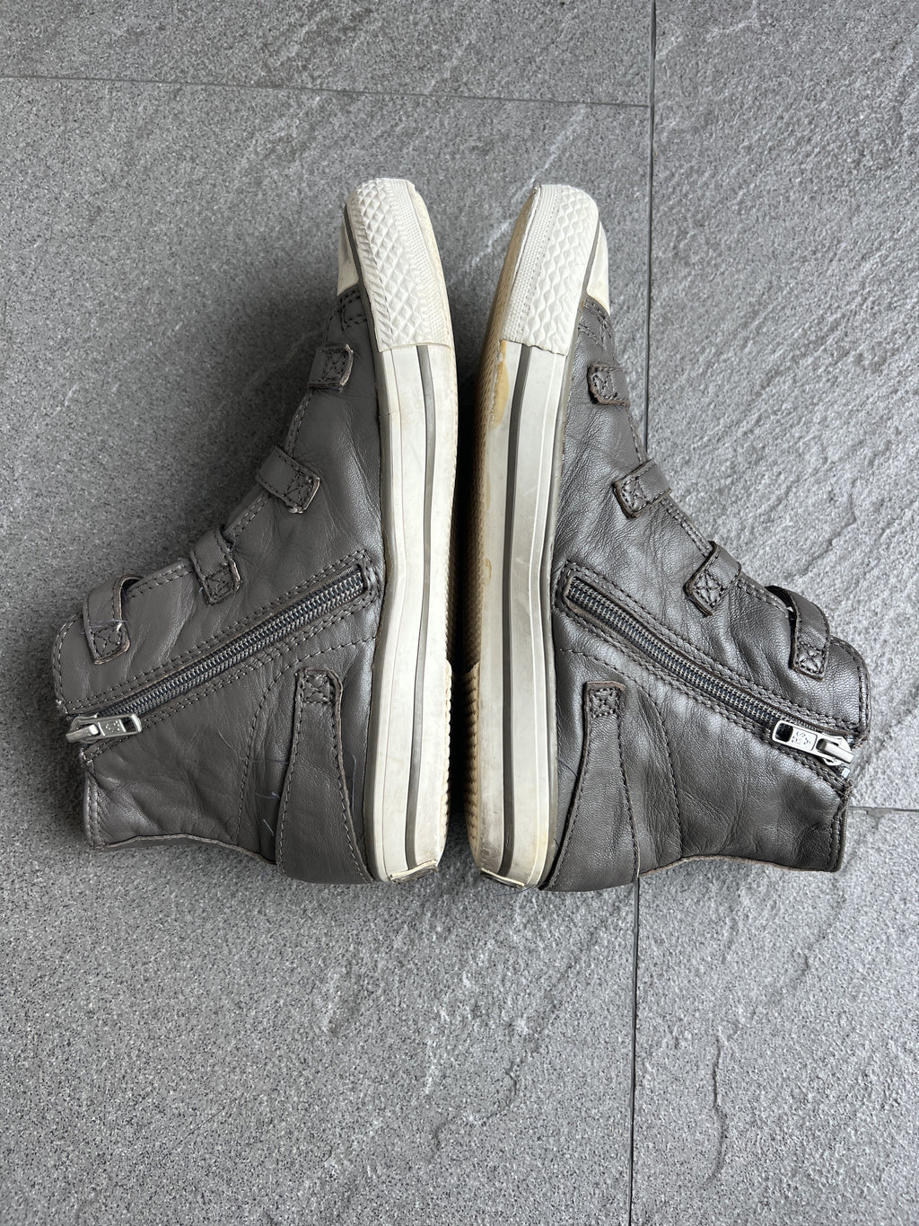 ASH Multi Buckle Leather High Top Sneakers EU37