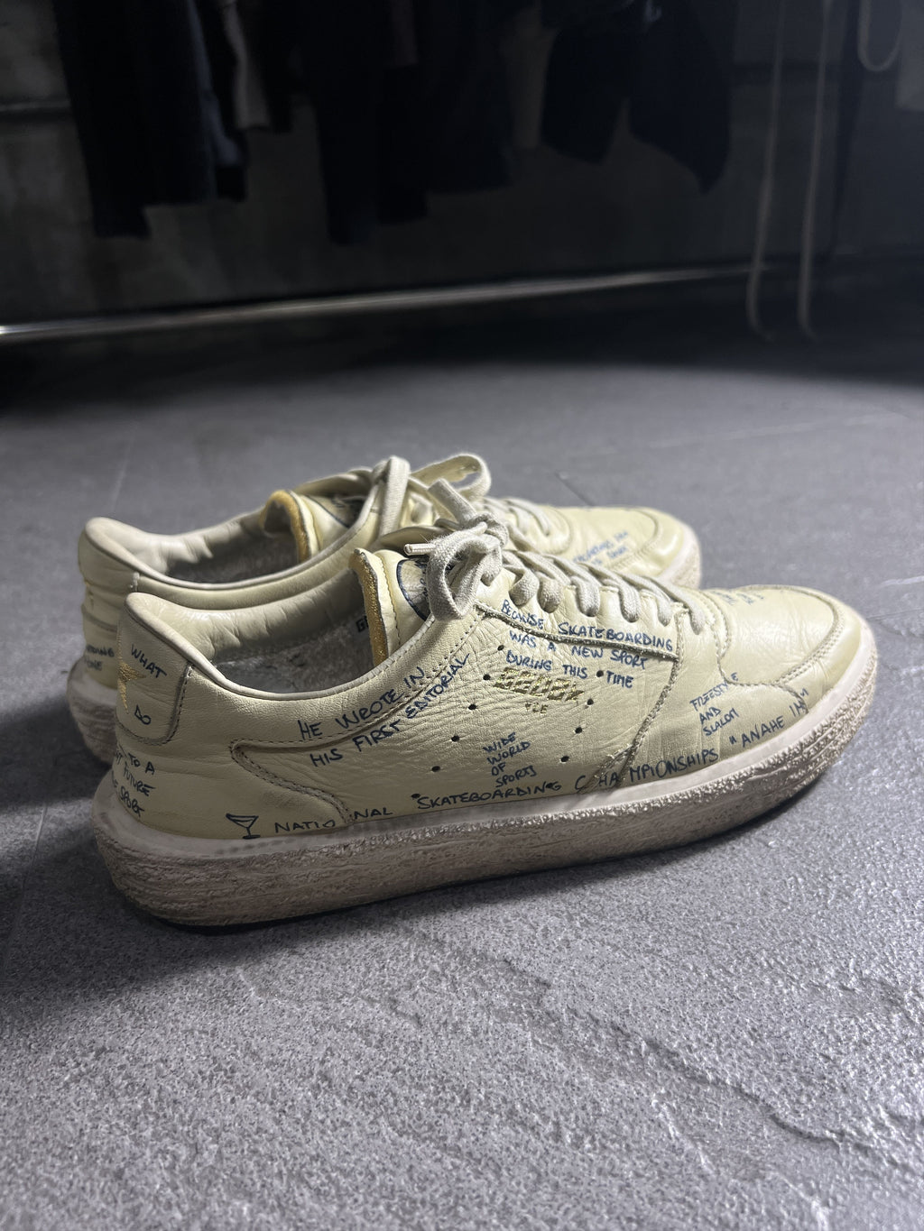 Golden Goose VCE Scribble Handwritten Leather Sneakers EU39