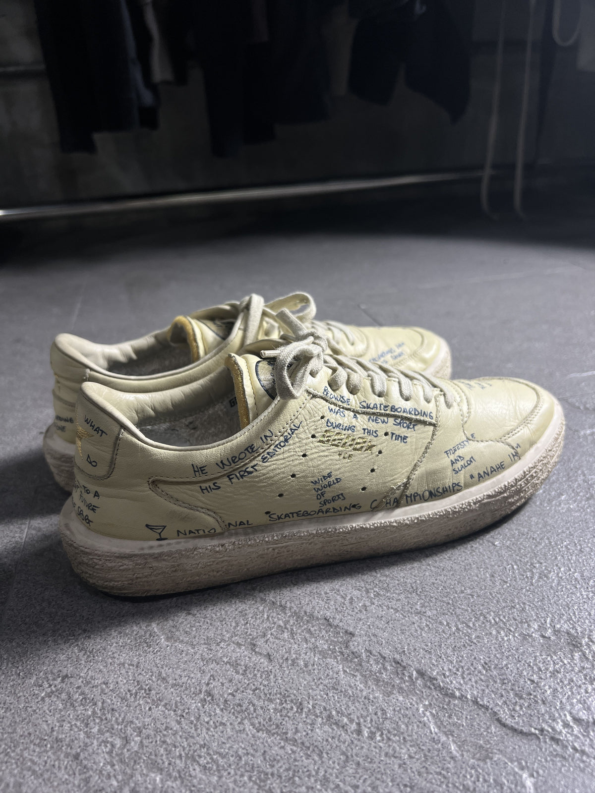 Golden Goose VCE Scribble Handwritten Leather Sneakers EU39