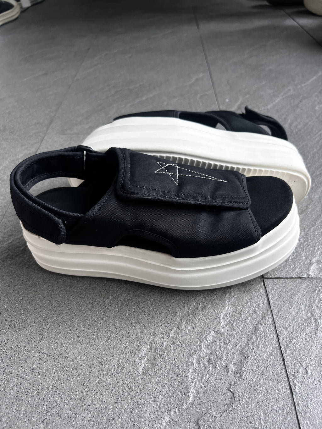 Rick Owens DRKSHDW Double Bumper Pentagram Sandals