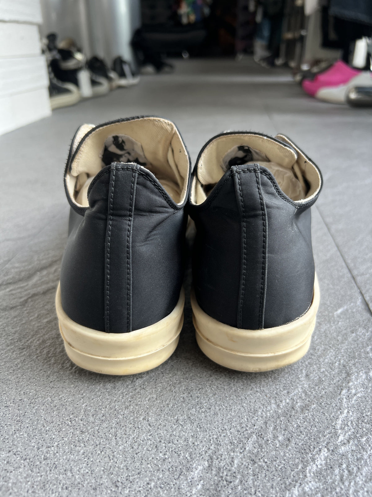 Rick Owens DRKSHDW Nylon Ramones Low Sneakers EU41.5