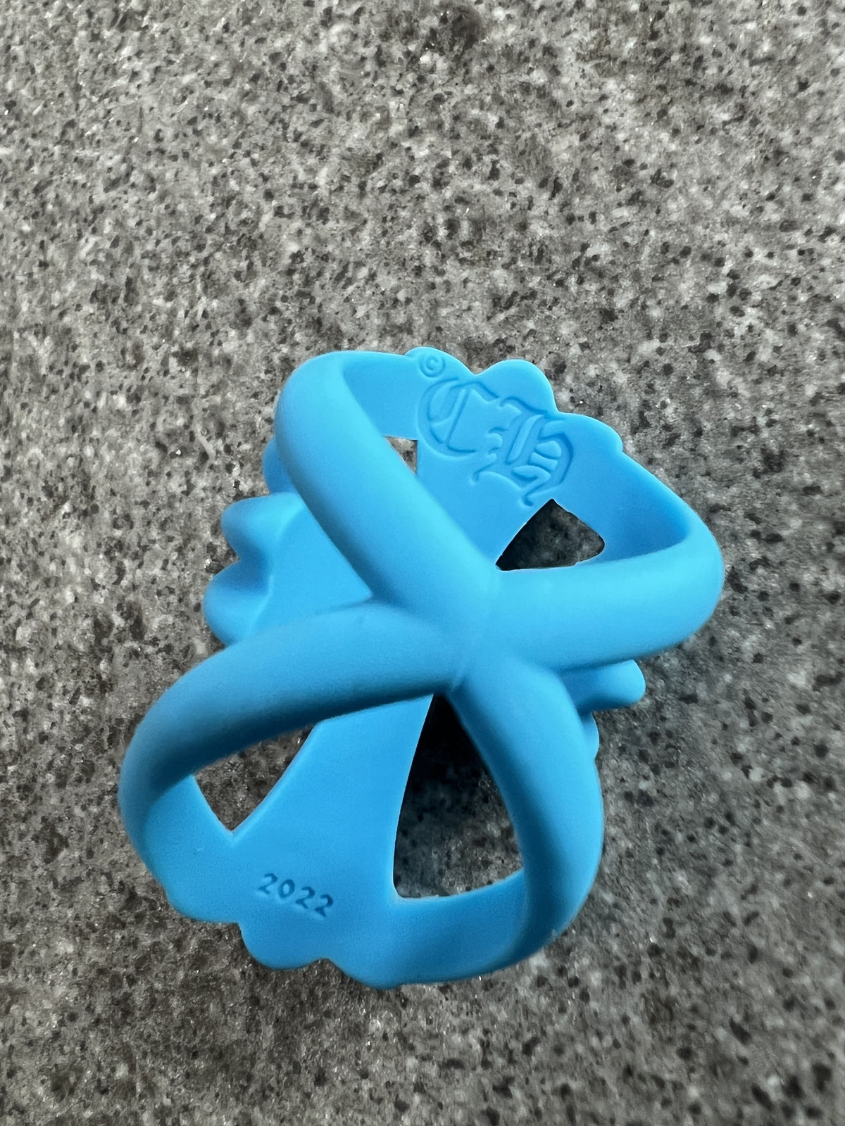 Chrome Hearts Rubber Bow Ring Blue 2022