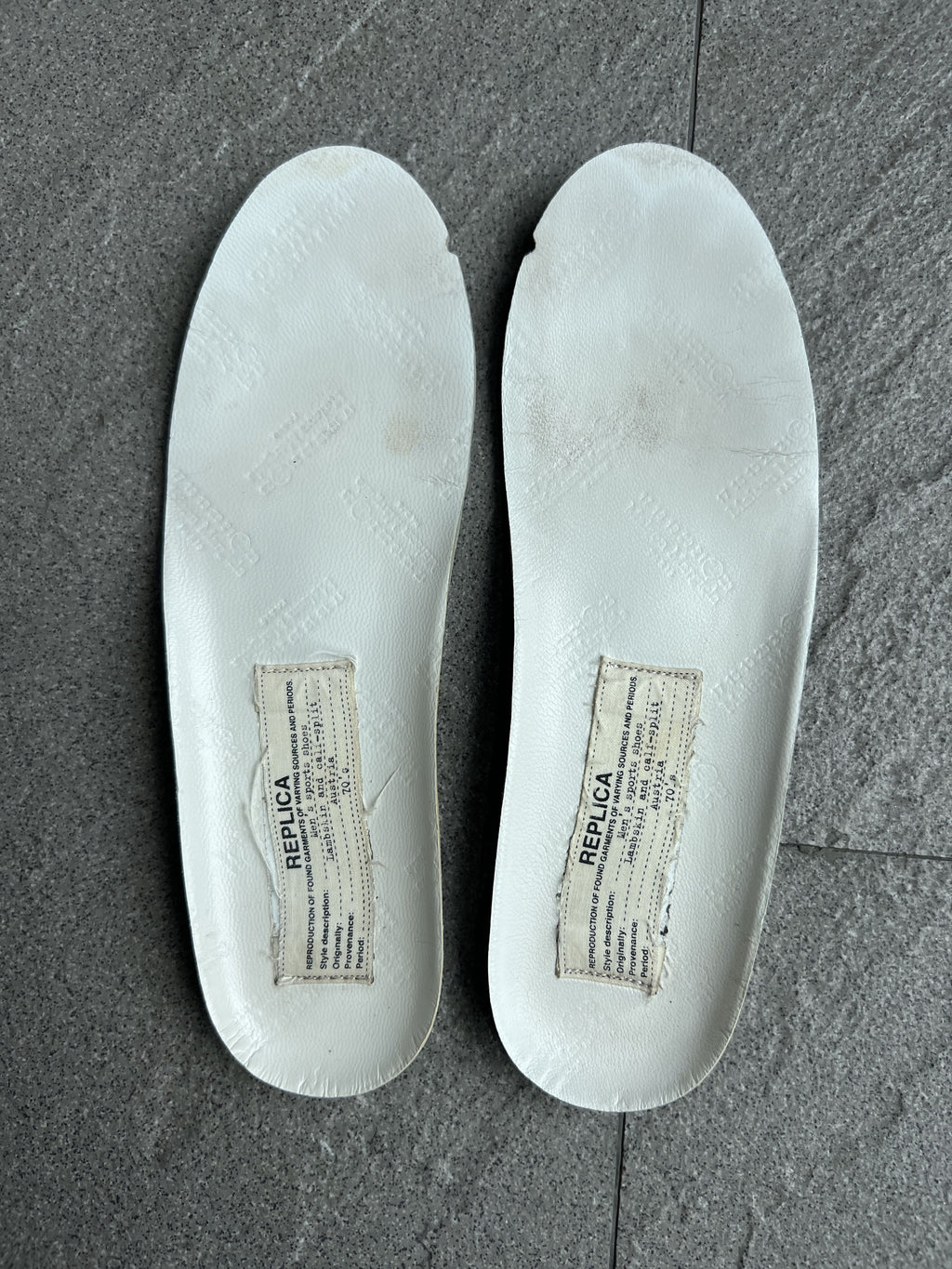 Maison Margiela Black Leather Replica GAT Sneakers