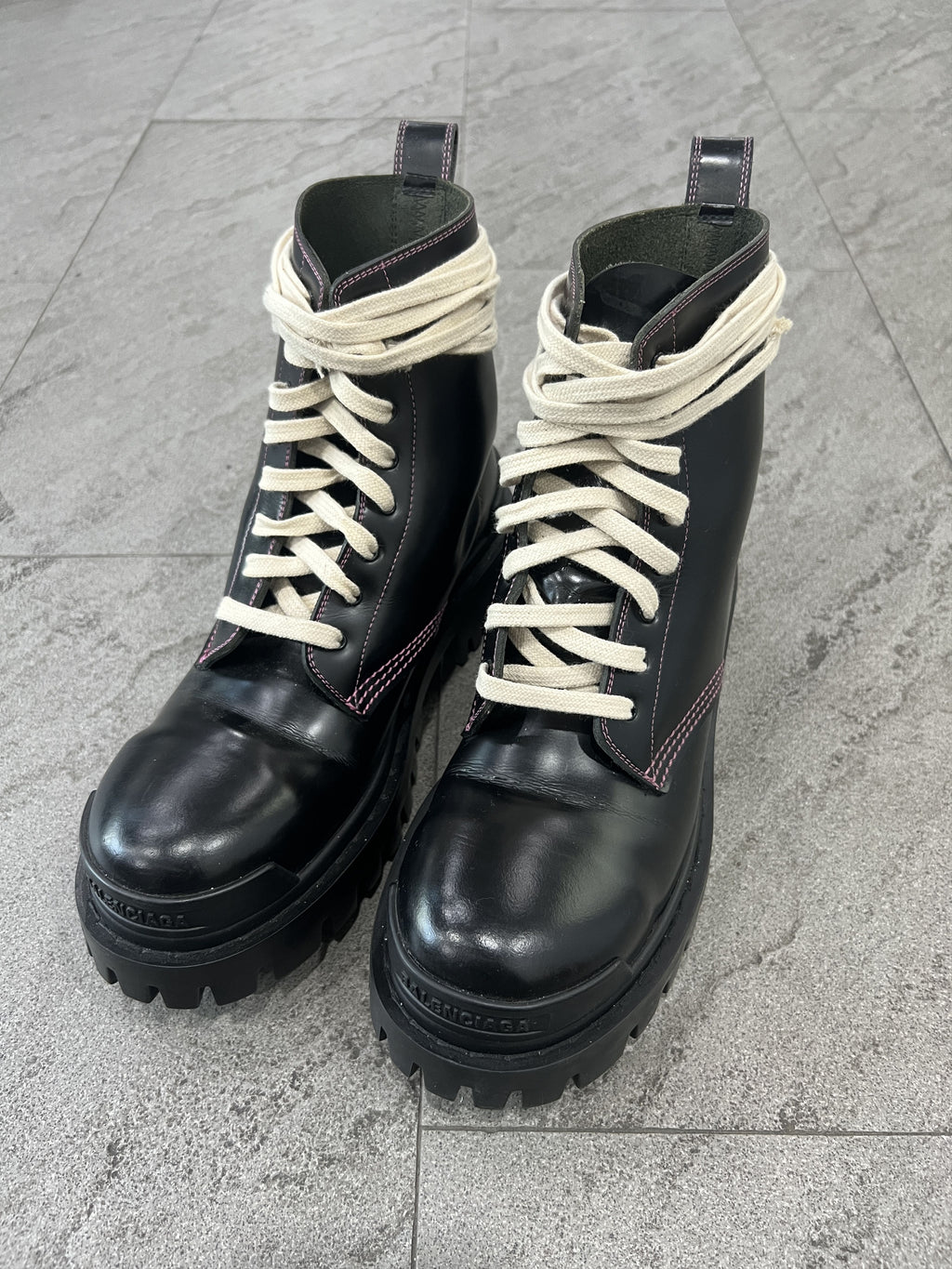 Balenciaga Strike Lace Up Boots EU39