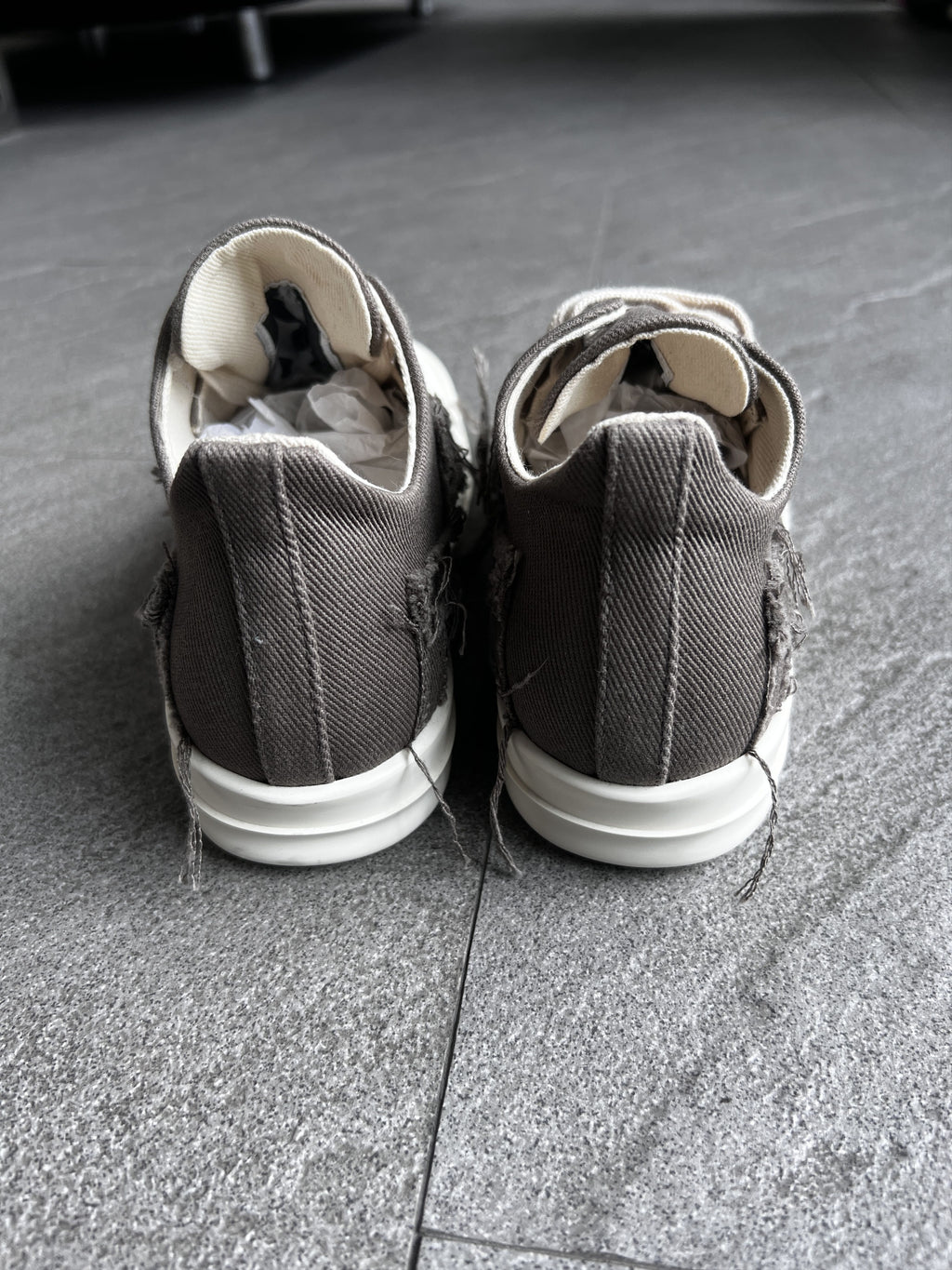 Rick Owens DRKSHDW Slashed Low Sneakers Dust EU35.5