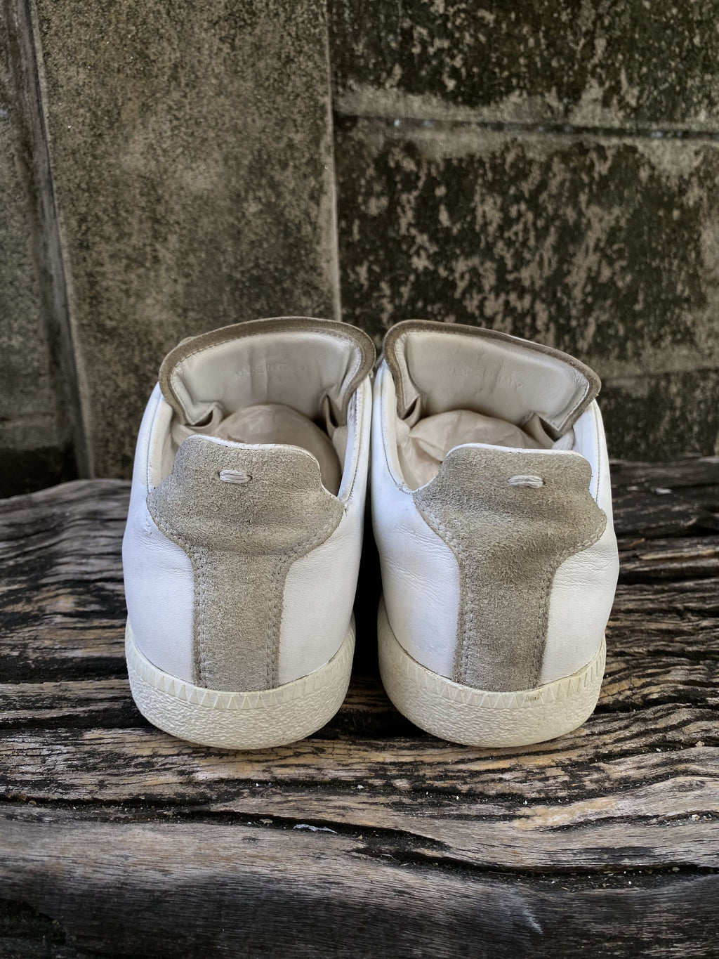 Maison Margiela Replica GAT White Leather Sneakers 39.5