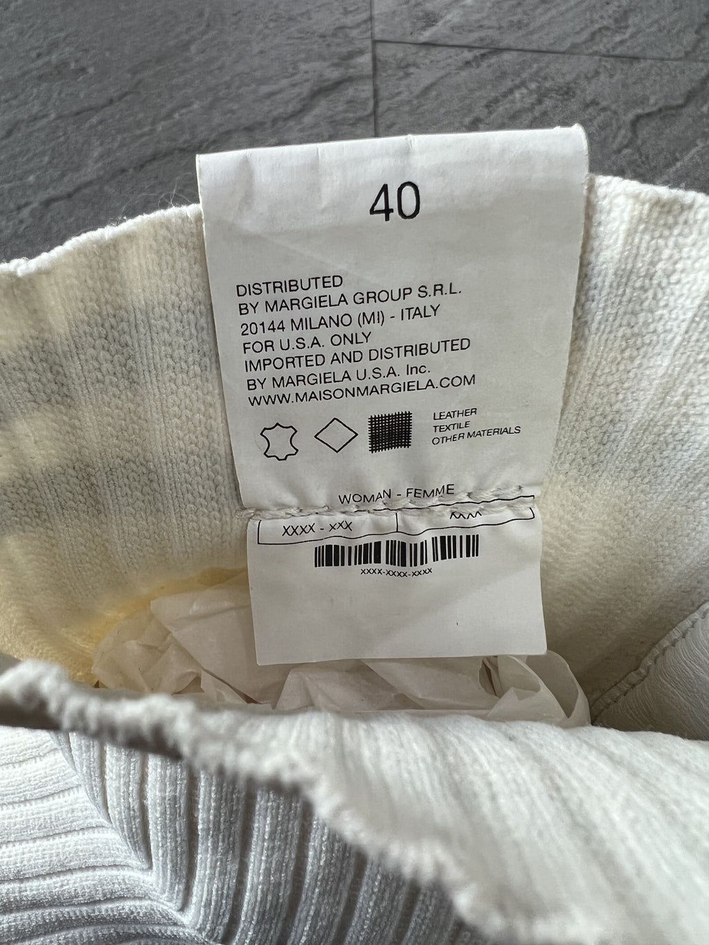 Maison Margiela Sock Sneakers Boots EU 40 White Knit Ankle