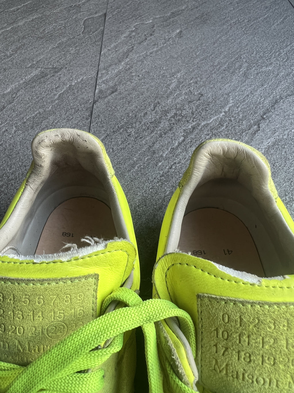 Maison Margiela GAT Replica Neon Yellow Sneakers EU41