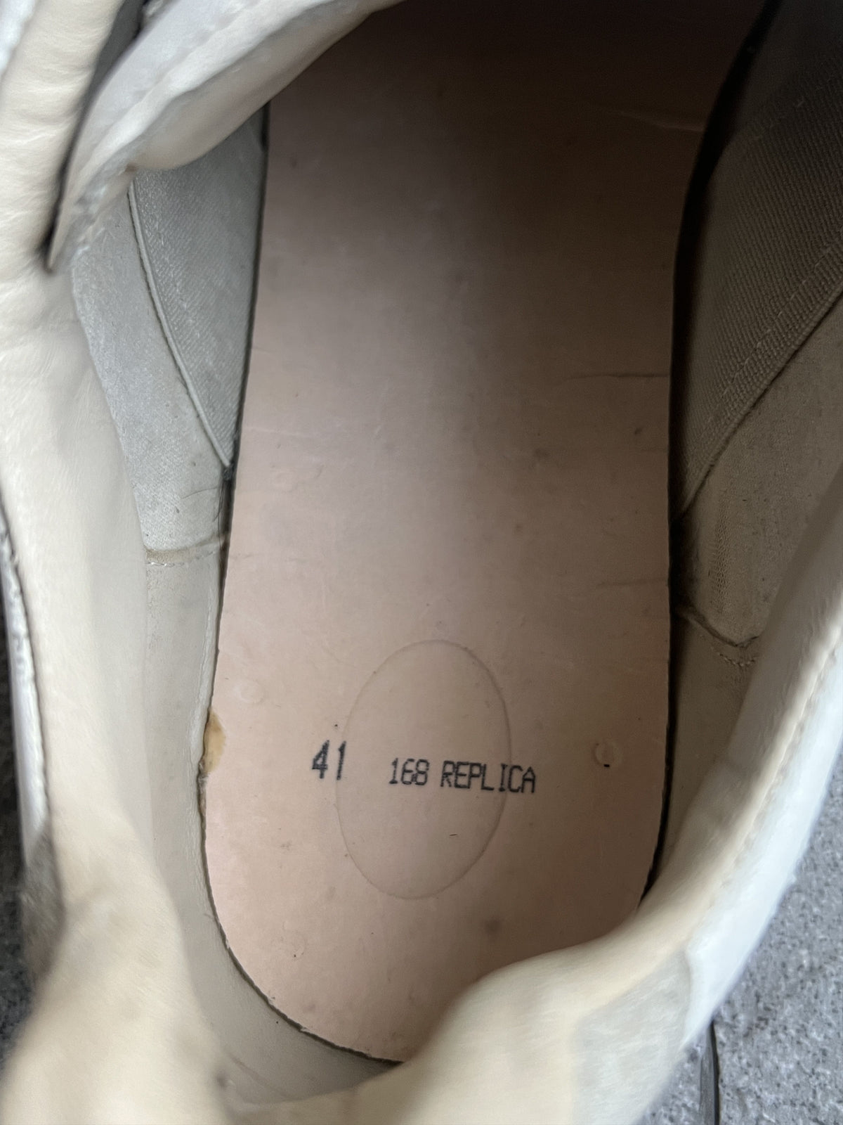 Maison Margiela Replica GAT White Grey Sneakers 41